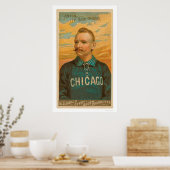 Pet Anson Baseball Kaart 1888 Poster (Keuken)