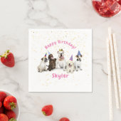 Pet Birthday Dog Celebration | Roze Servet (Insitu)