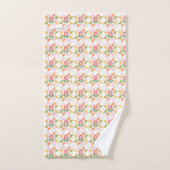Pet bloc de fleurs rouges pour courtepointe (Serviette à main)