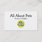 Pet Boutique en levert Visitekaartjes (Voorkant)