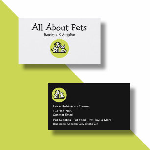 Pet Boutique en levert Visitekaartjes