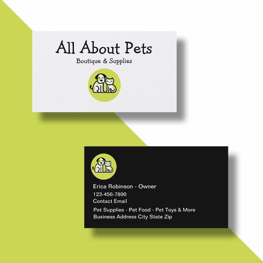 Pet Boutique en levert Visitekaartjes