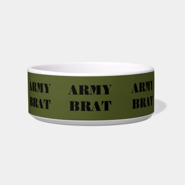 Pet Bowl Army Brat Voerbakje (Voorkant)