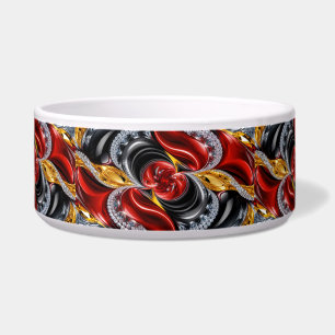 Pet Bowl met Duitse kleuren Abstract Design Voerbakje