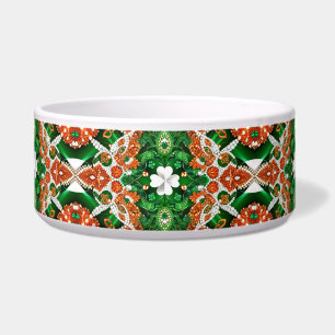 Pet Bowl met Ierland Kleuren Abstract Ontwerp Voerbakje