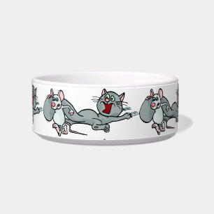 Pet Bowl/Muis die een kat vangt Voerbakje