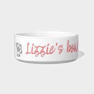 Pet Bowl. Pic en Wording aanpasbaar Voerbakje