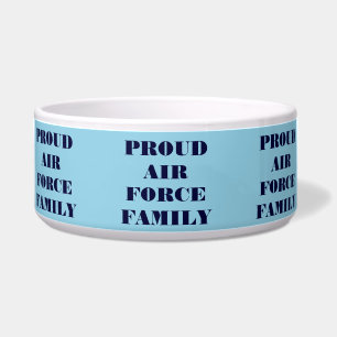 Pet Bowl Proud Air Force Familie Voerbakje
