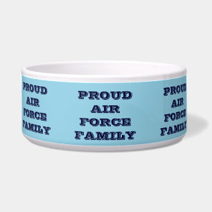 Pet Bowl Proud Air Force Familie Voerbakje