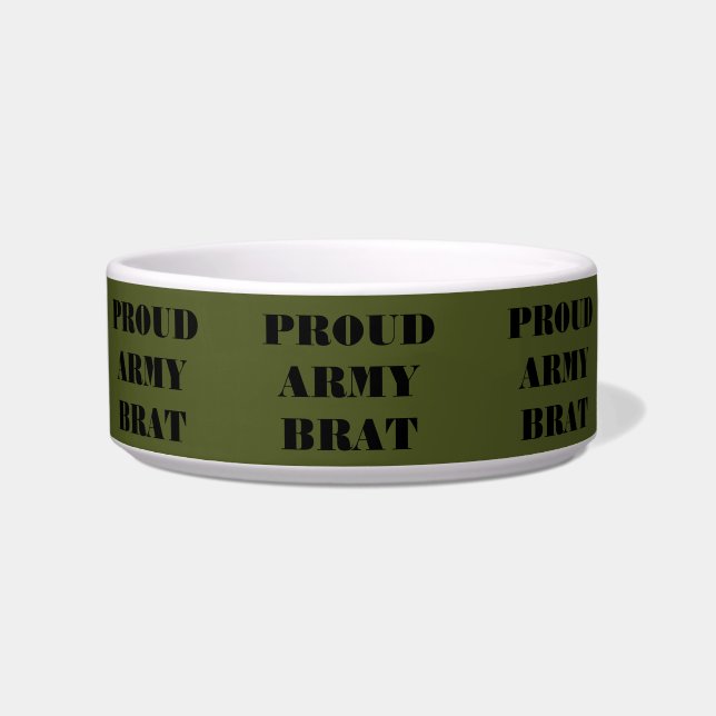 Pet Bowl Proud Army Brat Voerbakje (Voorkant)