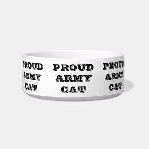 Pet Bowl Proud Army Cat Voerbakje