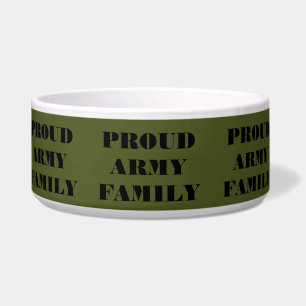 Pet Bowl Proud Army Familie Voerbakje