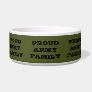 Pet Bowl Proud Army Familie Voerbakje