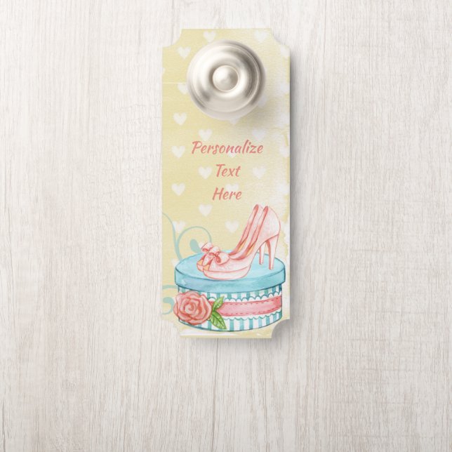  Pet Box Retro High Heels Roze Zaal (Op knop)