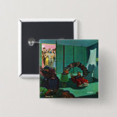 Pet Bridge Vierkante Button 5,1 Cm (Voorkant /achterkant)