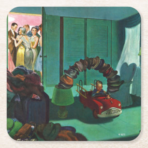 Pet Bridge Vierkante Kartonnen Onderzetter