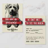 Pet Business Appointment Card -  Afsprakenkaartje (Voorkant / Achterkant)