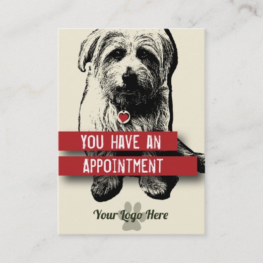 Pet Business Appointment Card -  Afsprakenkaartje (Voorkant)