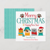 Pet Business-kerstcadeat Notitiekaartje (Voorkant / Achterkant)