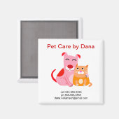 Pet Business promotionele magneet (Voorkant / Achterkant)