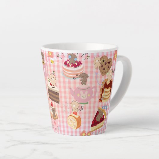 pet cafe latte mok (Rechterhoek)