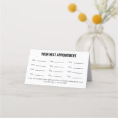 Pet Care Appointment Card with Logo & Cute Animal Afsprakenkaart (Voorkant)