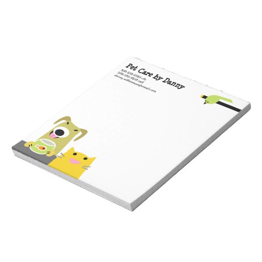 Pet Care Business Notitieblok (Gedraaid)