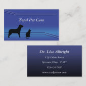 Pet Care, Carte de visite (Devant / Derrière)