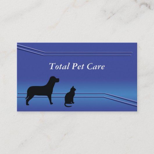 Pet Care, Carte de visite (Devant)