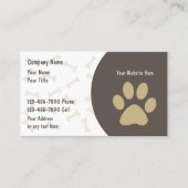 Pet Care Cartes de visite Nouveau (Devant)