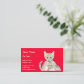 Pet Care Cats Visitekaartje (Staand voorkant)