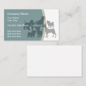 Pet Care Chien thème Cartes de visite (Devant / Derrière)