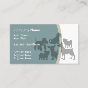 Pet Care Chien thème Cartes de visite