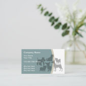 Pet Care Dog Theme Visitekaartjes (Staand voorkant)