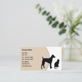 Pet Care Services Modern Design Visitekaartje (Staand voorkant)
