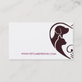 Pet Care Visitekaartje (Achterkant)