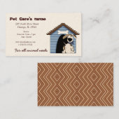 Pet Care Visitekaartje (Voorkant / Achterkant)