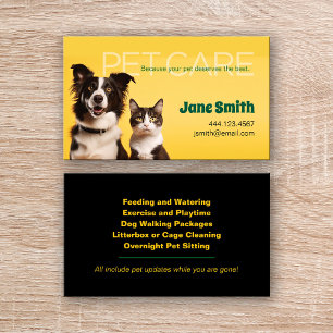 Pet Care Visitekaartje