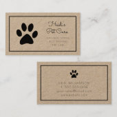 Pet Care Visitekaartje (Voorkant / Achterkant)