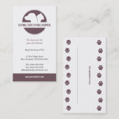 Pet Care Visitekaartje Afsprakenkaartje (Voorkant / Achterkant)