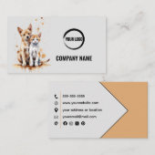 Pet Care Visitekaartje Met Kat en Hond (Voorkant / Achterkant)
