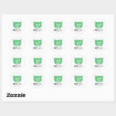 Pet Care vriendelijke dieren Ronde Sticker (Vel)