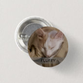 Pet Cat Dog Foto Naam Ronde Button 3,2 Cm (Voorkant /achterkant)