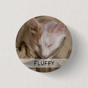 Pet Cat Dog Foto Naam Ronde Button 3,2 Cm