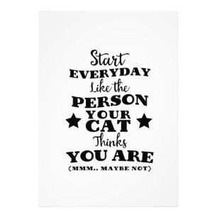 Pet Cat Funny Quote Foto Afdruk