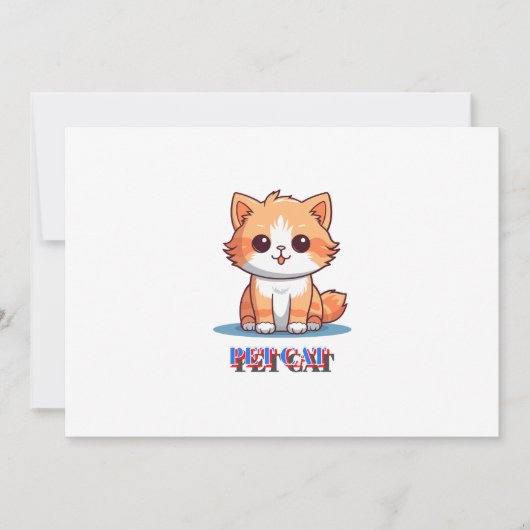 Pet Cat Kaart (Voorkant)