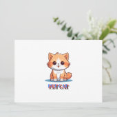 Pet Cat Kaart (Staand voorkant)