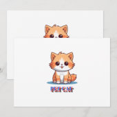 Pet Cat Kaart (Voorkant / Achterkant)