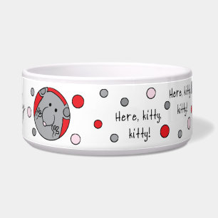 Pet CAT Large Pet Bowl: "Hier, Kat, Kat!" Voerbakje