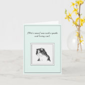 Pet Cat Sympathy Gevouwen Wenskaart Kaart (Gele Bloem)